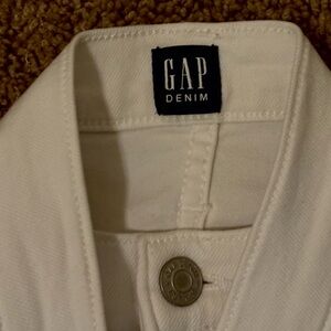 GAP Classic White Denim Jacket